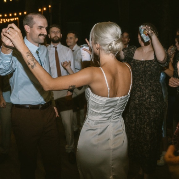 Abercrombie & Fitch White Satin Dress - Picture 3 of 3